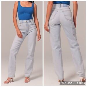 Abercrombie & Fitch The 90’s Straight Ultra High Rise Carpenter Jeans 29/8 Long